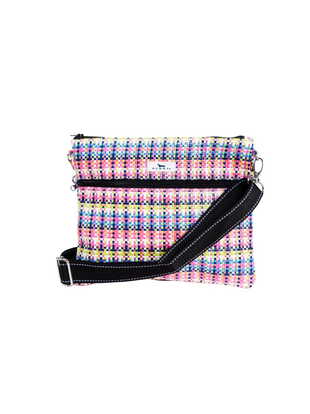 NWT  SCOUT | On Holiday Crossbody - Spring Fling Multicolor Woven Crossbody Bag
